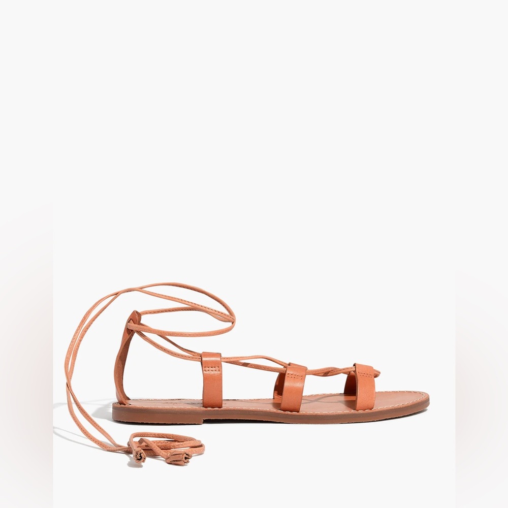 Madewell The Boardwalk Lace-Up Wrap Sandal - Size 7.5 - Picture 13 of 14